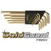 1,5-10mm L-imbuszkulcs készlet hosszú gömbvégű GoldGuard 14K arany bevonattal - BLX9MG - Bondhus - 38099