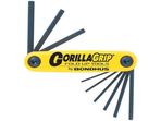 5/64-1/4 inch GorillaGrip egyenesvégű összecsukható imbuszkulcs készlet HF9 - Bondhus - 12589